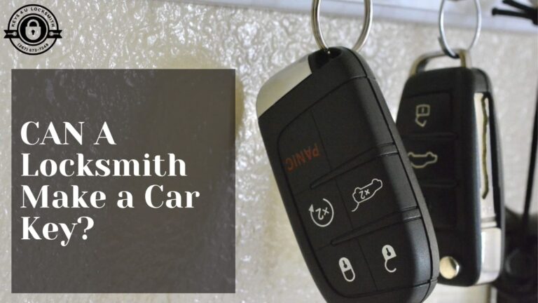Can a Locksmith Make a Car Key