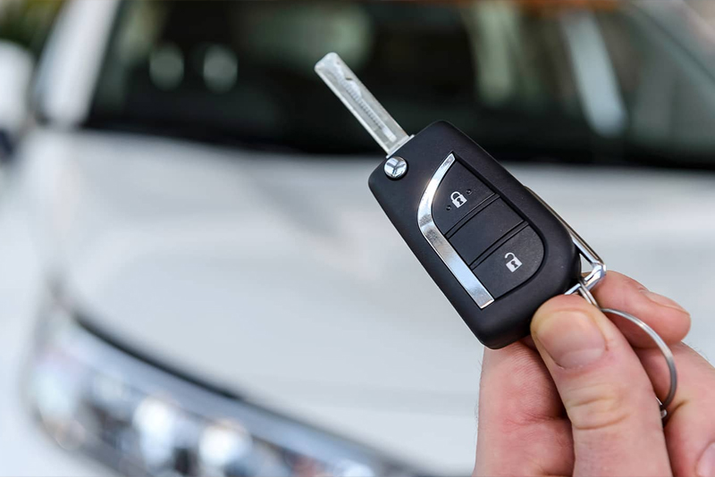 Flip car key